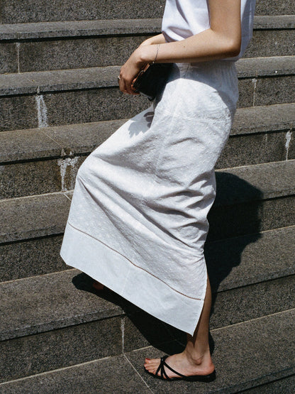 (-30%) AIÒLA LONG SKIRT [ Pure White ]