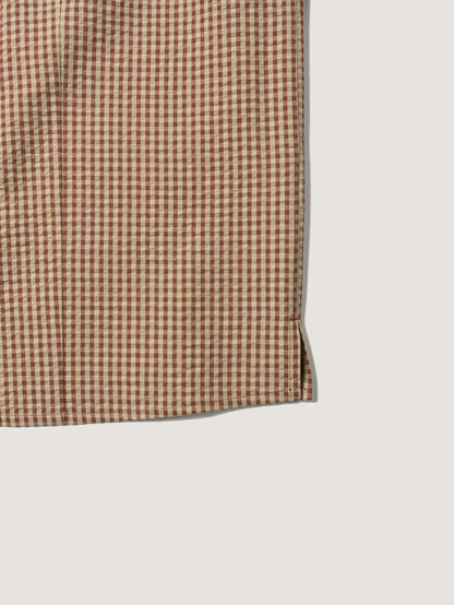 (-30%) ARIZONA CHECK SHIRT [ Brick Beige ] Organic Cotton