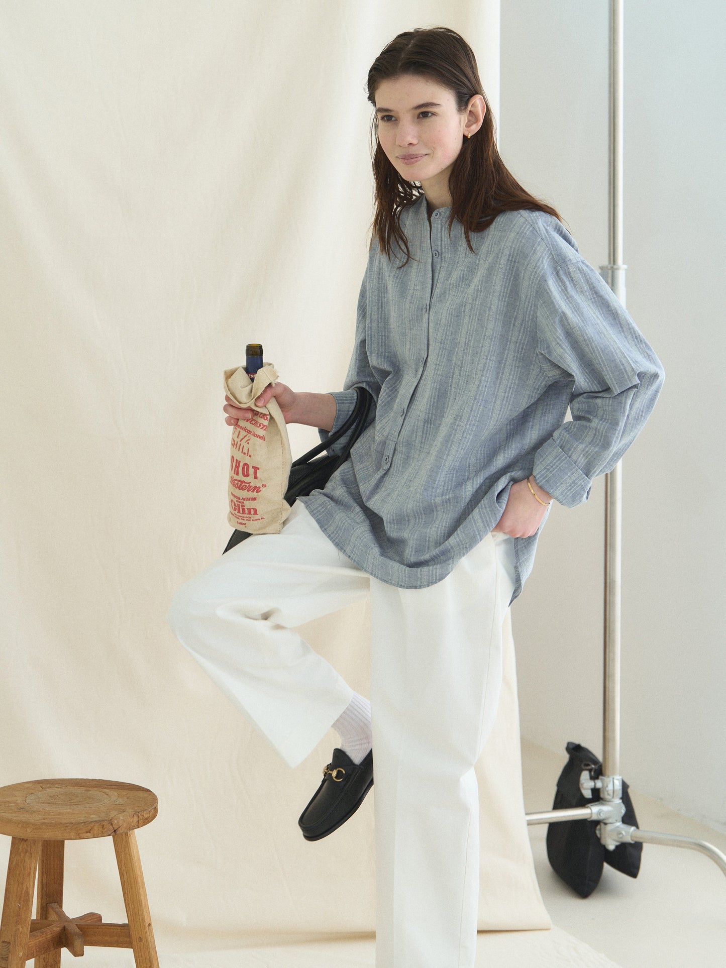(-30%) BREAKFAST LONG SHIRT [ Denim Blue ]