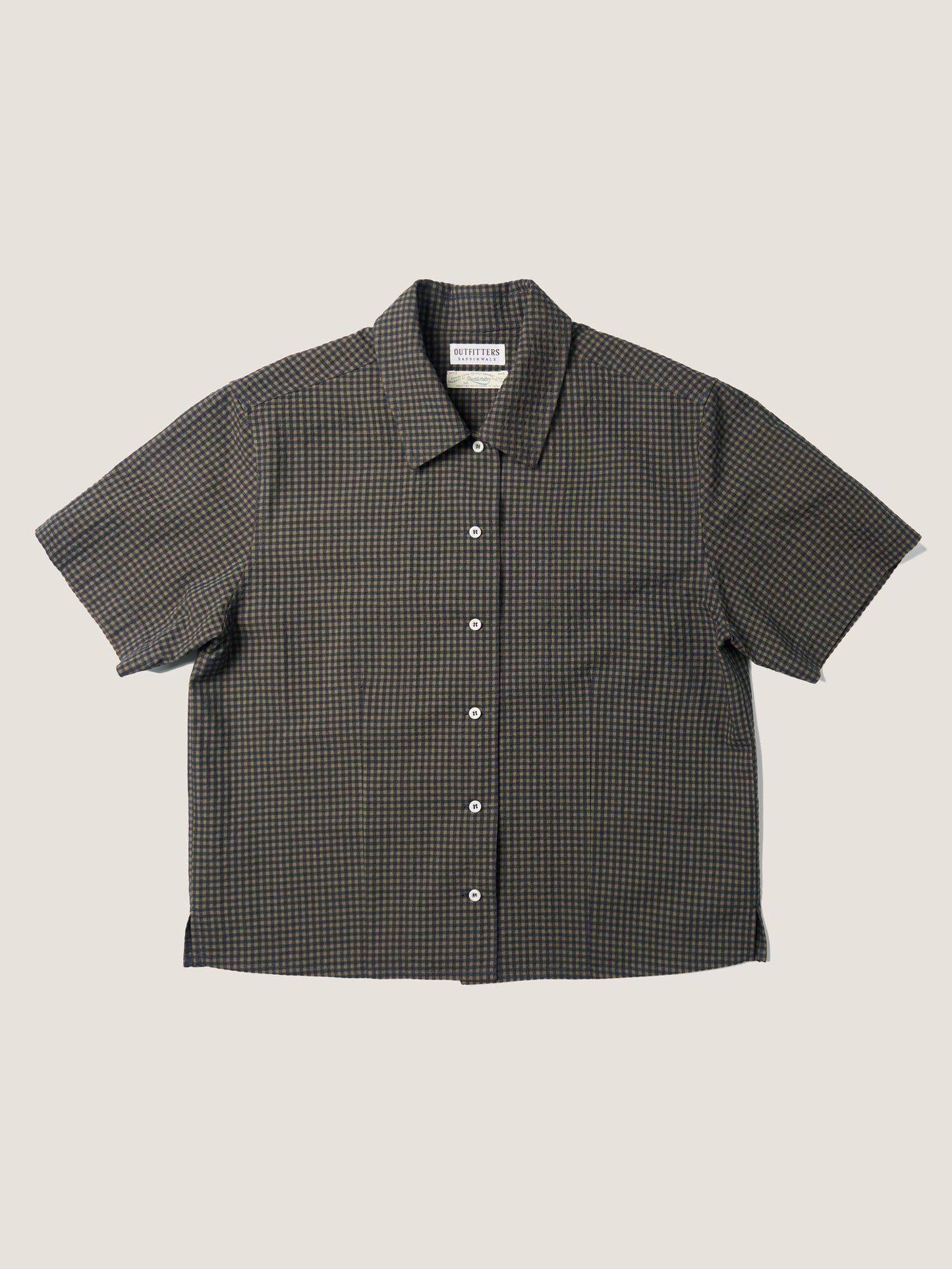 (-30%) ARIZONA CHECK SHIRT [ Olive Navy ] Organic Cotton