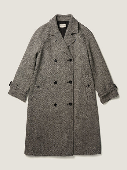 SHELBY COAT [ Black Donegal Tweed ] 2nd pre-order
