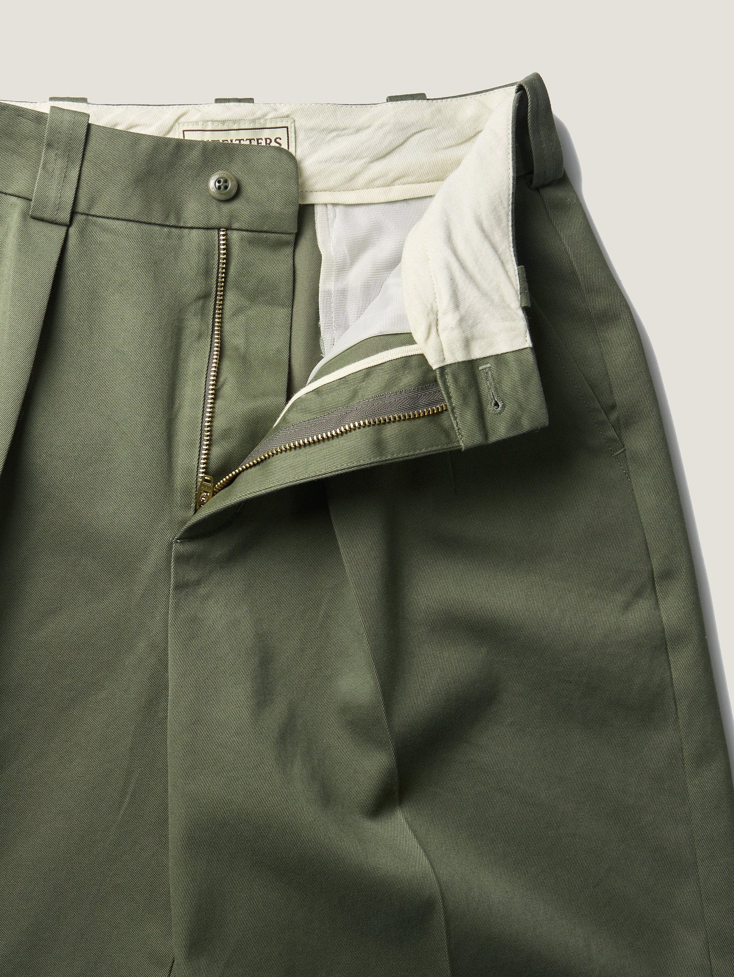 50's AMERICAN CHINO SHORTS [ Military Khaki ]
