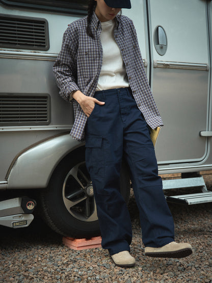EASE WASHED CARGO PANTS [ Washed Navy ]