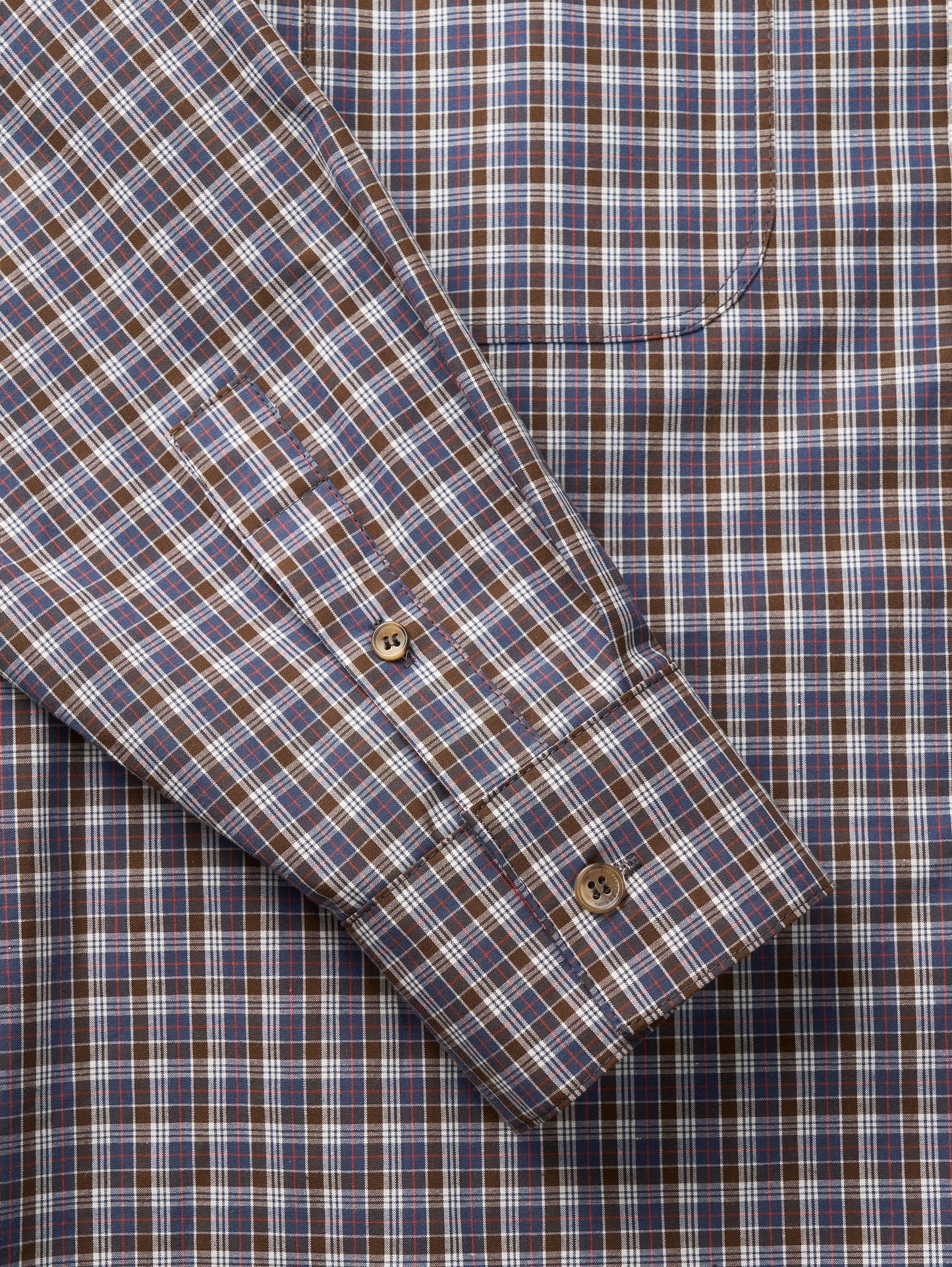 2 POCKET BUTTON DOWN SHIRT [ Violet Tartan ]