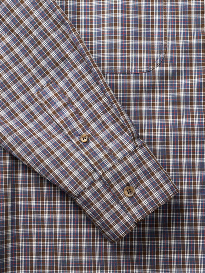 2 POCKET BUTTON DOWN SHIRT [ Violet Tartan ]