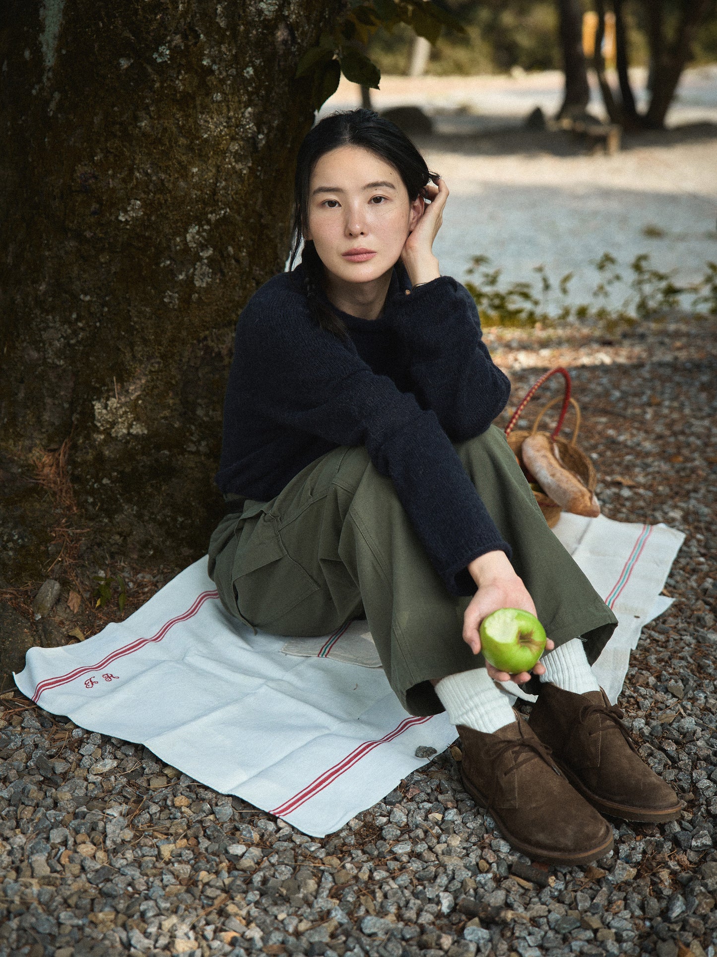 EASE WASHED CARGO PANTS [ Washed Khaki ]