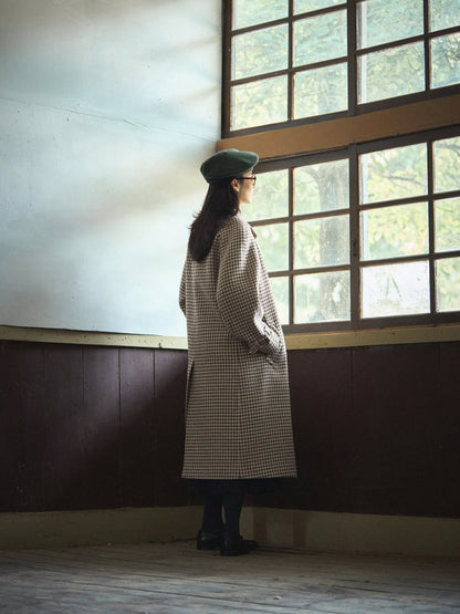 SHELBY COAT [ Brown Houndstooth Check Tweed ] 2nd pre-order
