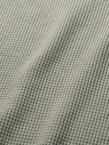 WAFFLE CREWNECK SWEATSHIRTS [ Gray ]