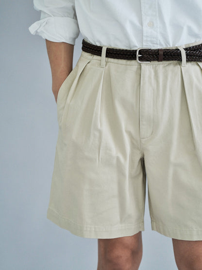 EASY FIT SHORTS [ Light Beige ]