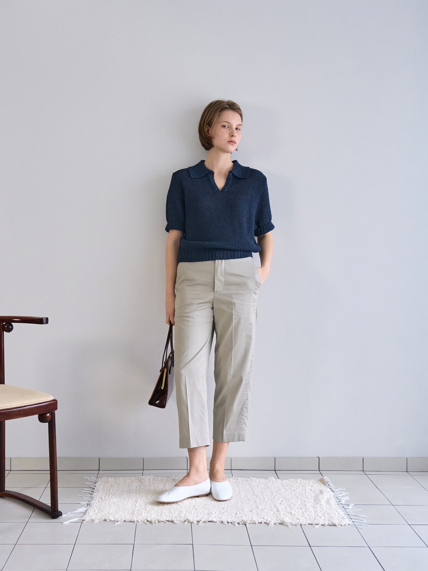 LOW GAUGE SKIPPER SWEATER New Season [ Indigo Navy ]