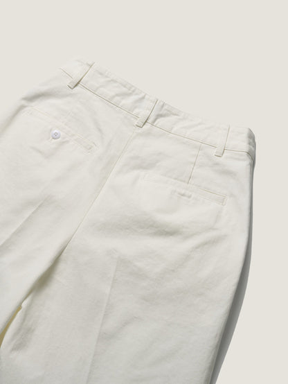 REFINED CLASSIC CHINO PANTS [ Cotton White ]