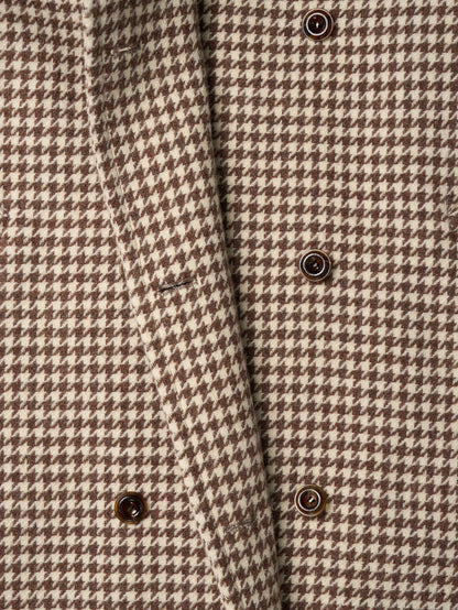 SHELBY COAT [ Brown Houndstooth Check Tweed ] 2nd pre-order