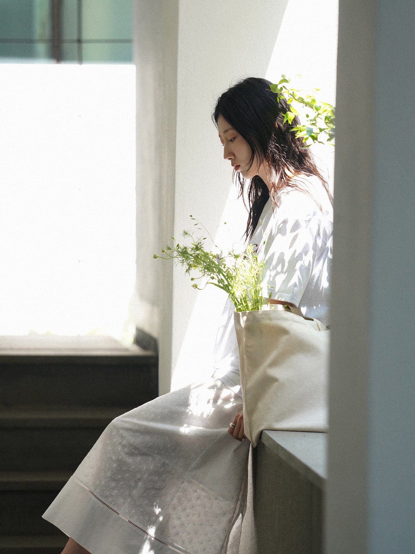 (-30%) AIÒLA LONG SKIRT [ Pure White ]