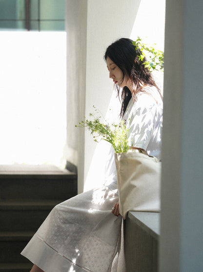 (-30%) AIÒLA LONG SKIRT [ Pure White ]