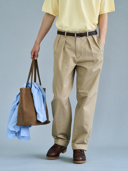 RELAXED TAPERED CHINO [ Beige ]
