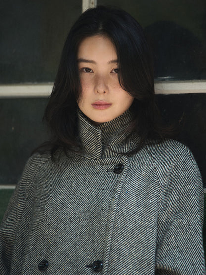 SHELBY COAT [ Black Donegal Tweed ] 2nd pre-order