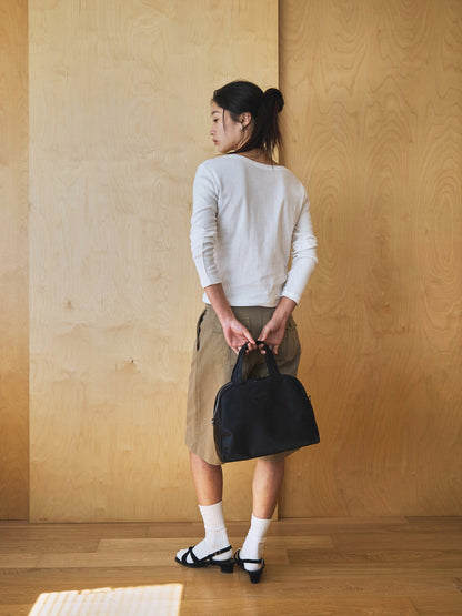 SMOOTH SCOOP NECK TOP [ White ]