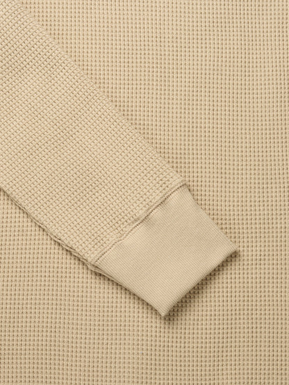 SALLY'S WAFFLE TURTLE TEE [ Biscuit Beige ] New Season