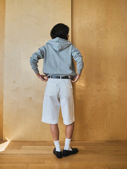 LENTO BERMUDA SHORTS [ Washed White ]