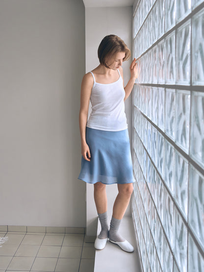 CHARDONNAY MIDI SKIRT [ Capri Blue ]