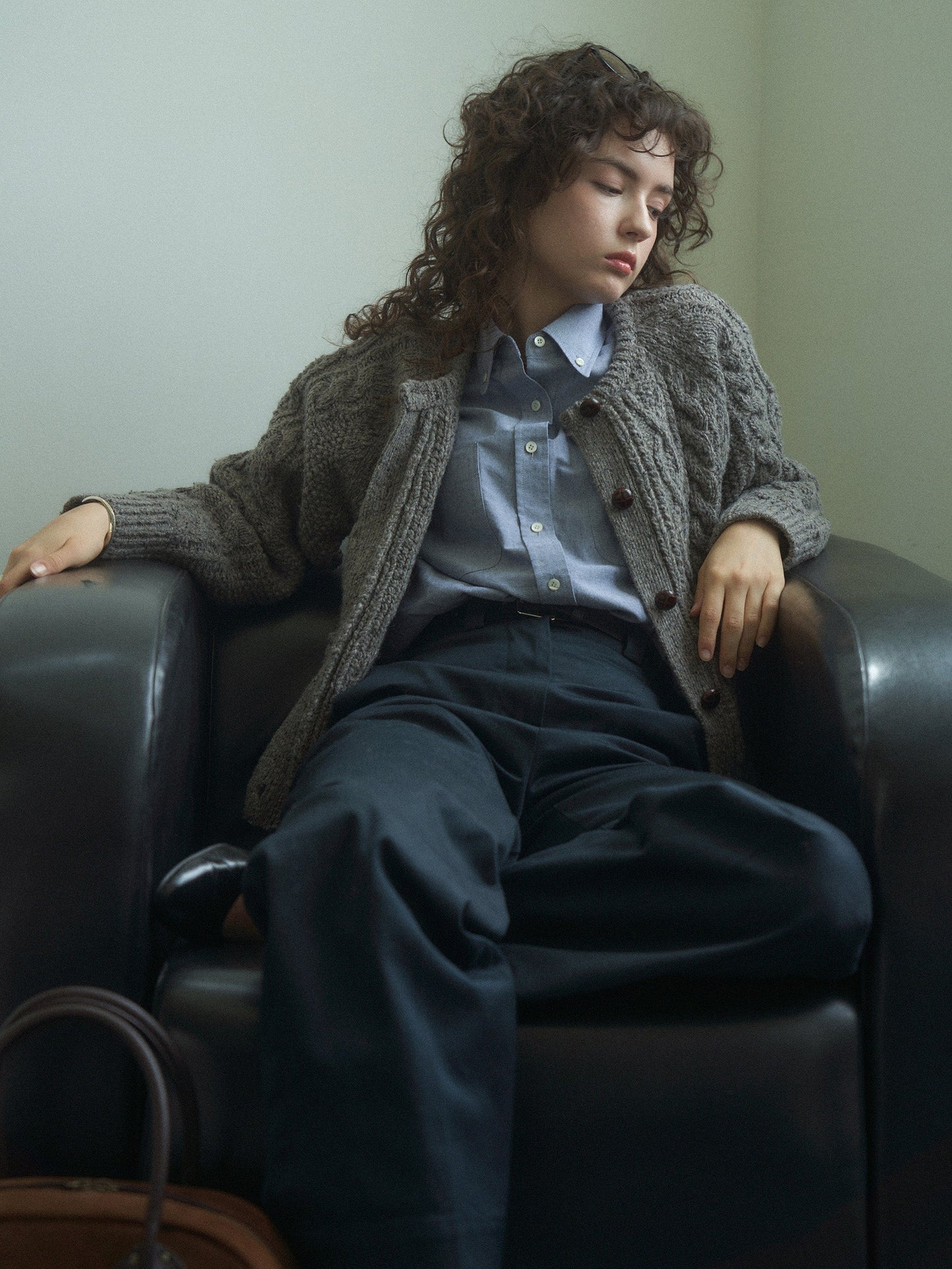 2 POCKET BUTTON DOWN SHIRT [ Navy Oxford ]