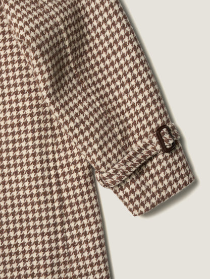 SHELBY COAT [ Brown Houndstooth Check Tweed ] 2nd pre-order