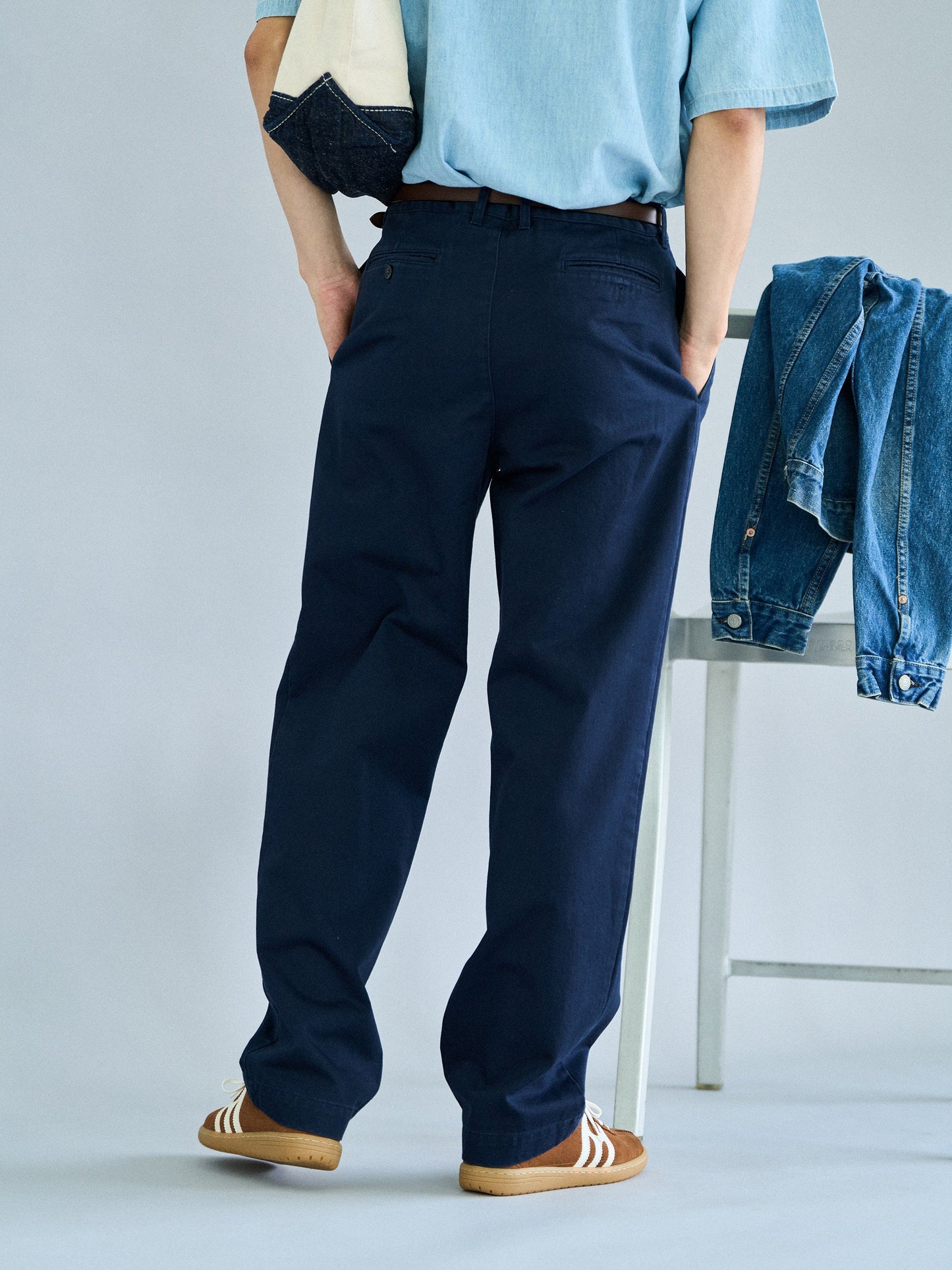 RELAXED TAPERED CHINO [ Navy ]
