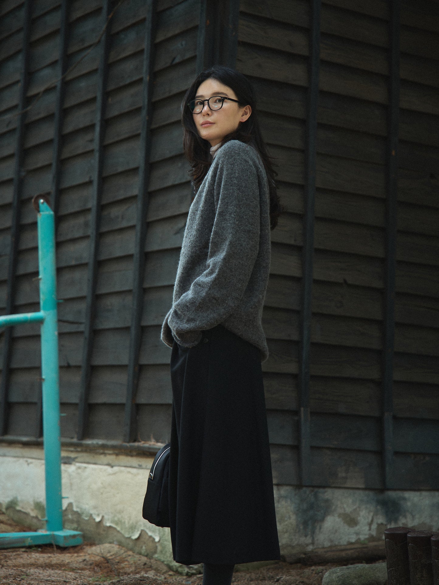 MONTBLANC ROLLNECK SWEATER [ Shadow Gray ]