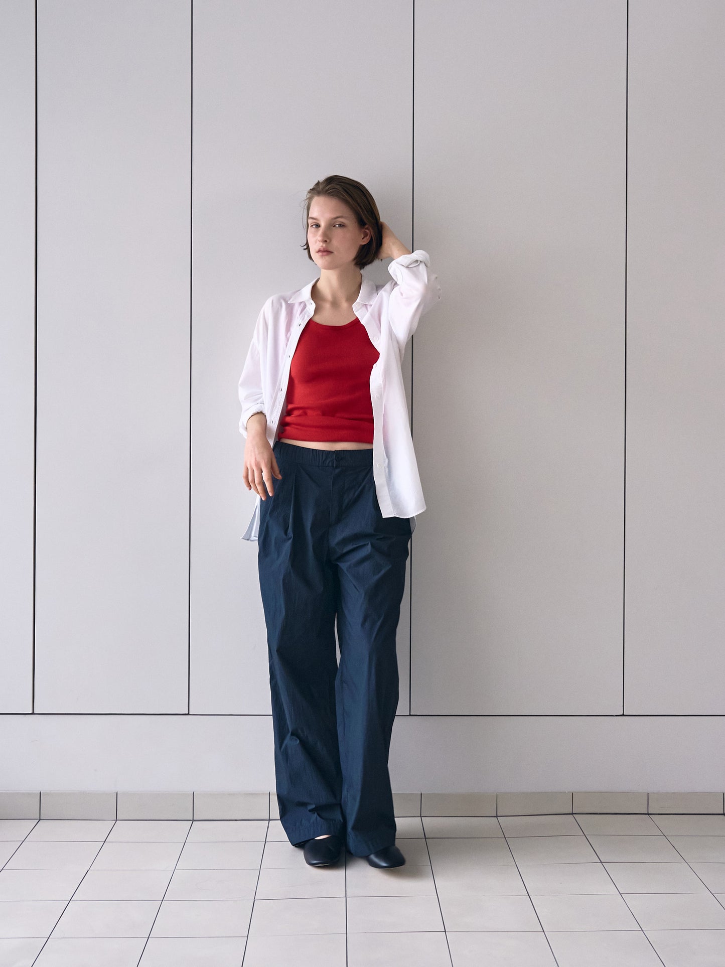 MARTHA LIGHT COTTON SHIRT [ Pure White ]