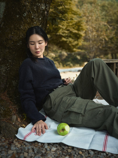EASE WASHED CARGO PANTS [ Washed Khaki ]