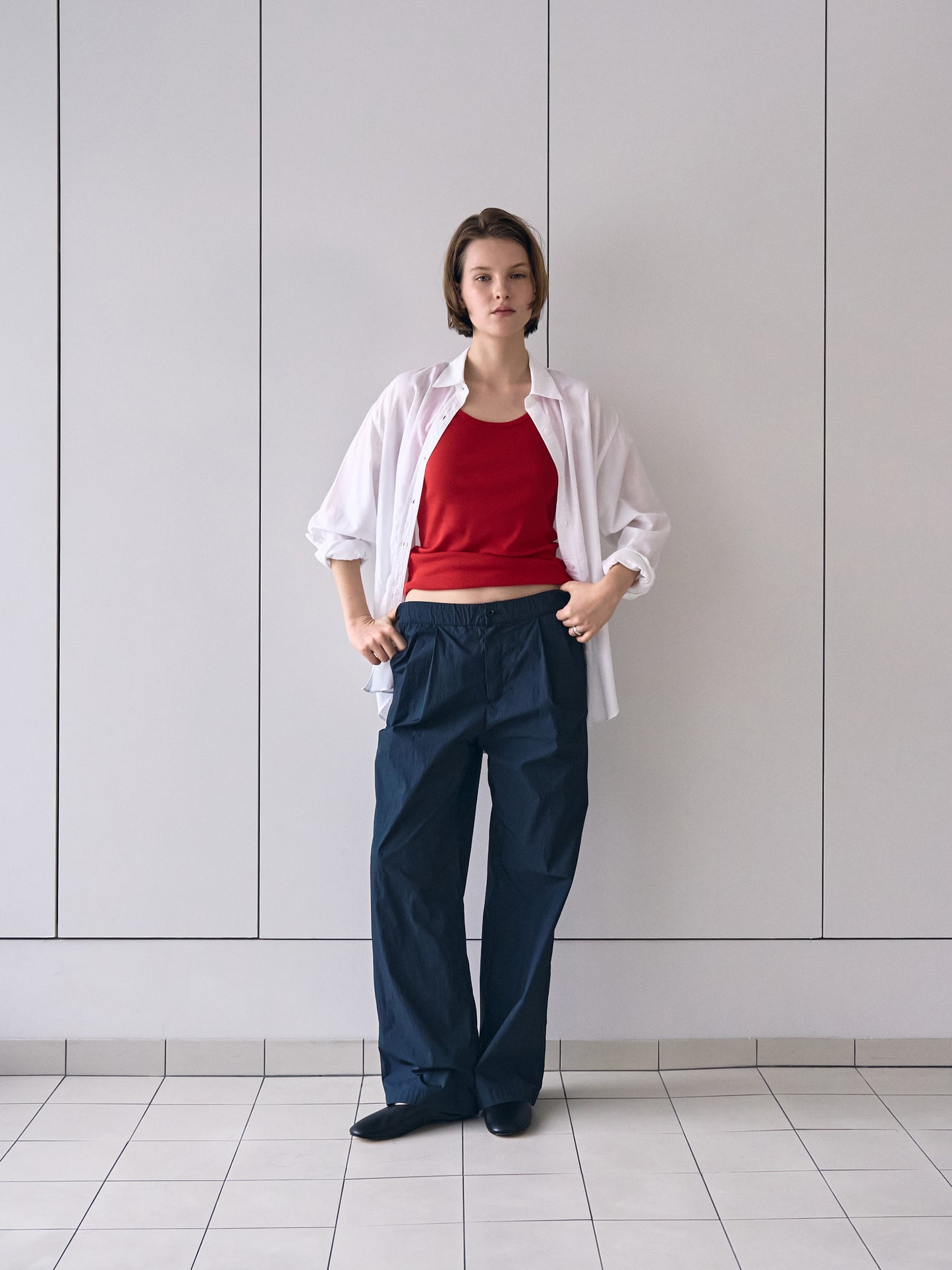 SOFT STRETCH SLEEVELESS [ Rouge ]