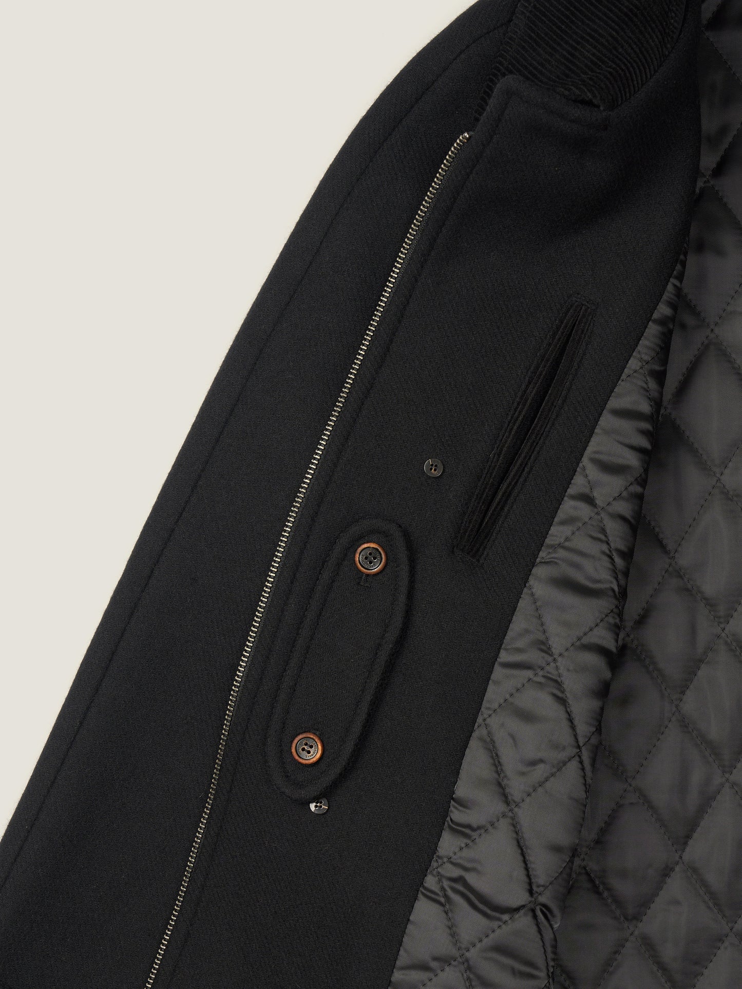 VERMONT HALF COAT [ Rich Black ]