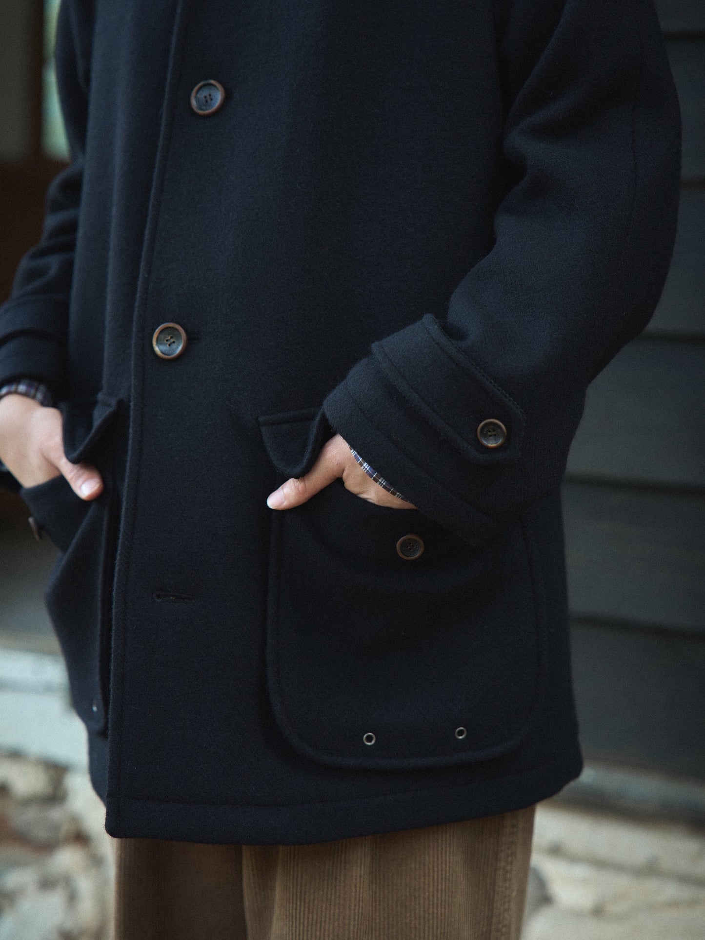 VERMONT HALF COAT [ Rich Black ]