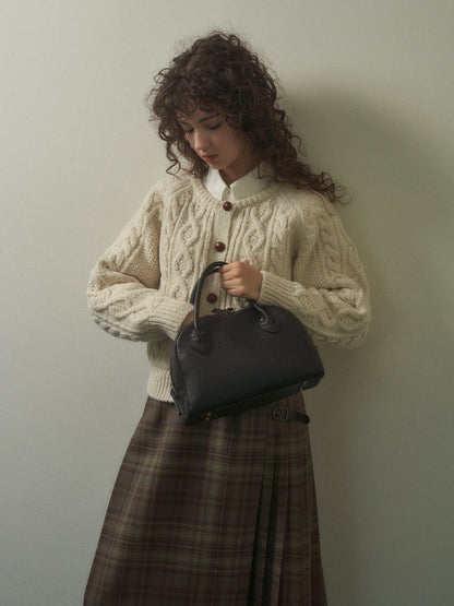 (-20%) CREAM TEA CABLE CARDIGAN [ Cream ]