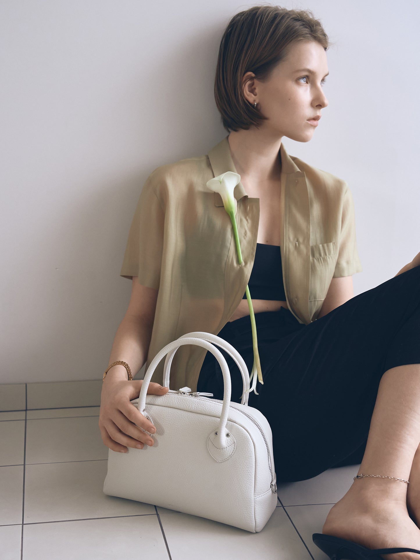 SABLÉ TOTE BAG SMALL [ Porcelain ]