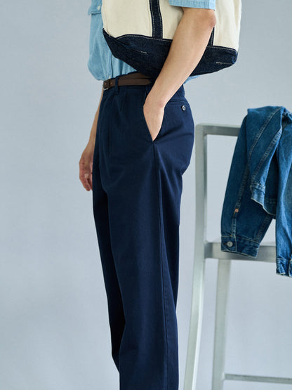 RELAXED TAPERED CHINO [ Navy ]