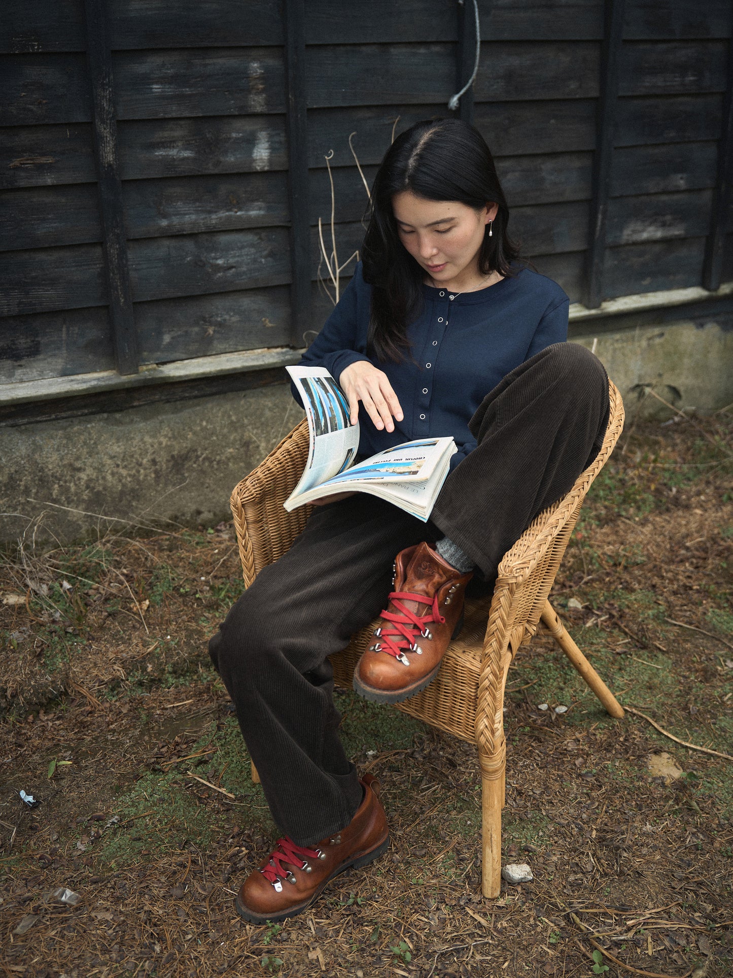 GRANT CORDUROY PANTS [ Wood Brown ]