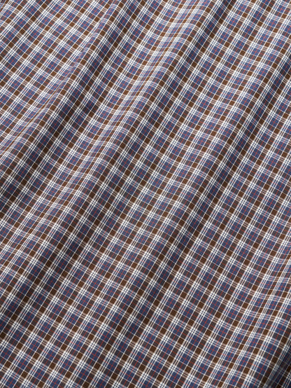 2 POCKET BUTTON DOWN SHIRT [ Violet Tartan ]