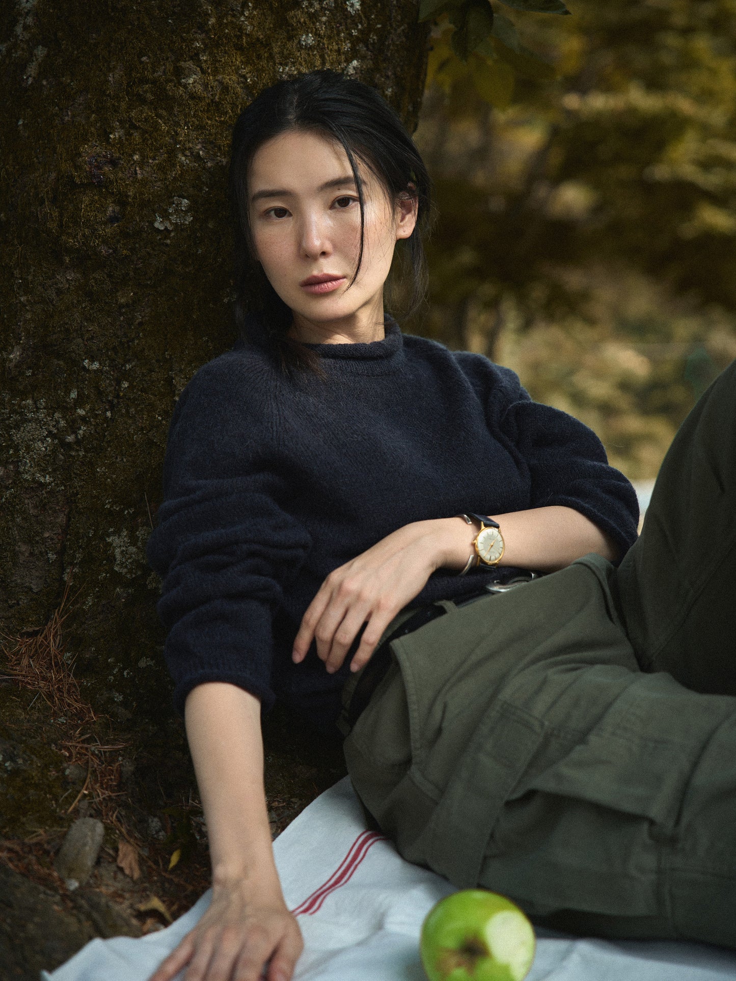 EASE WASHED CARGO PANTS [ Washed Khaki ]