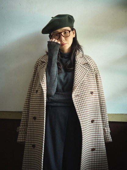 SHELBY COAT [ Brown Houndstooth Check Tweed ] 2nd pre-order