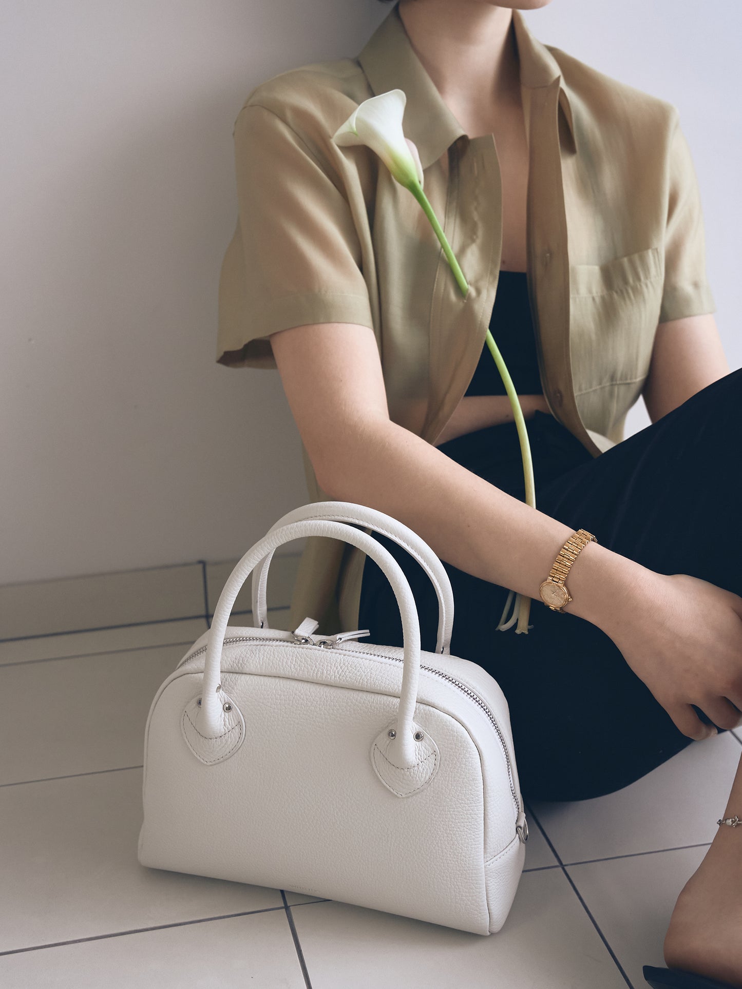 SABLÉ TOTE BAG SMALL [ Porcelain ]
