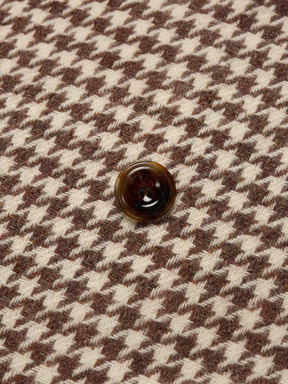 SHELBY COAT [ Brown Houndstooth Check Tweed ] 2nd pre-order
