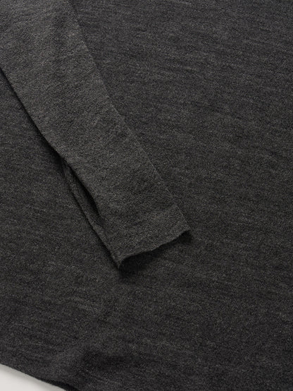 RUSTLE WOOL TURTLE TOP [ Blend Charcoal ]