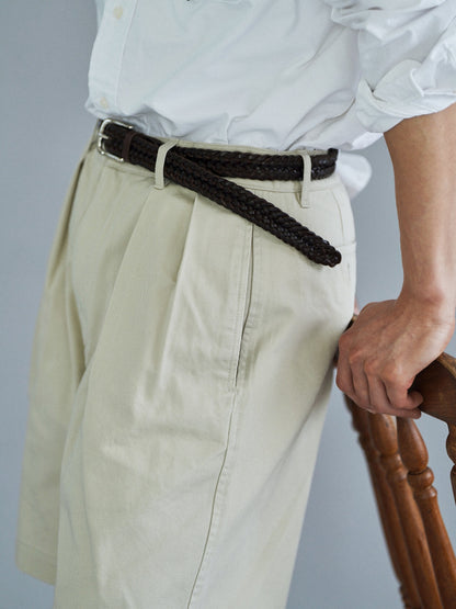 EASY FIT SHORTS [ Light Beige ]