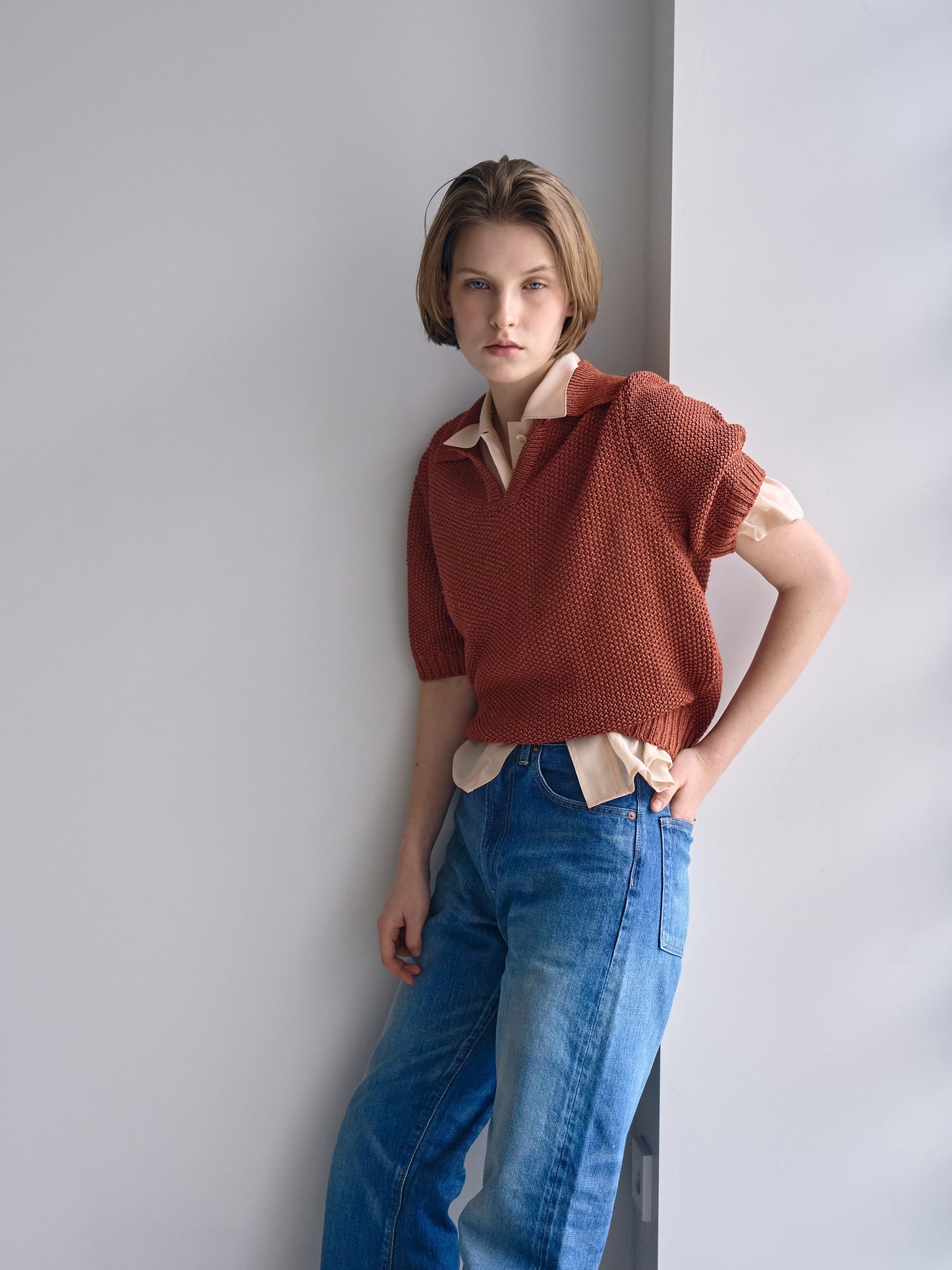 O'KEEFFE SHIRTS [ Apricot Beige ]