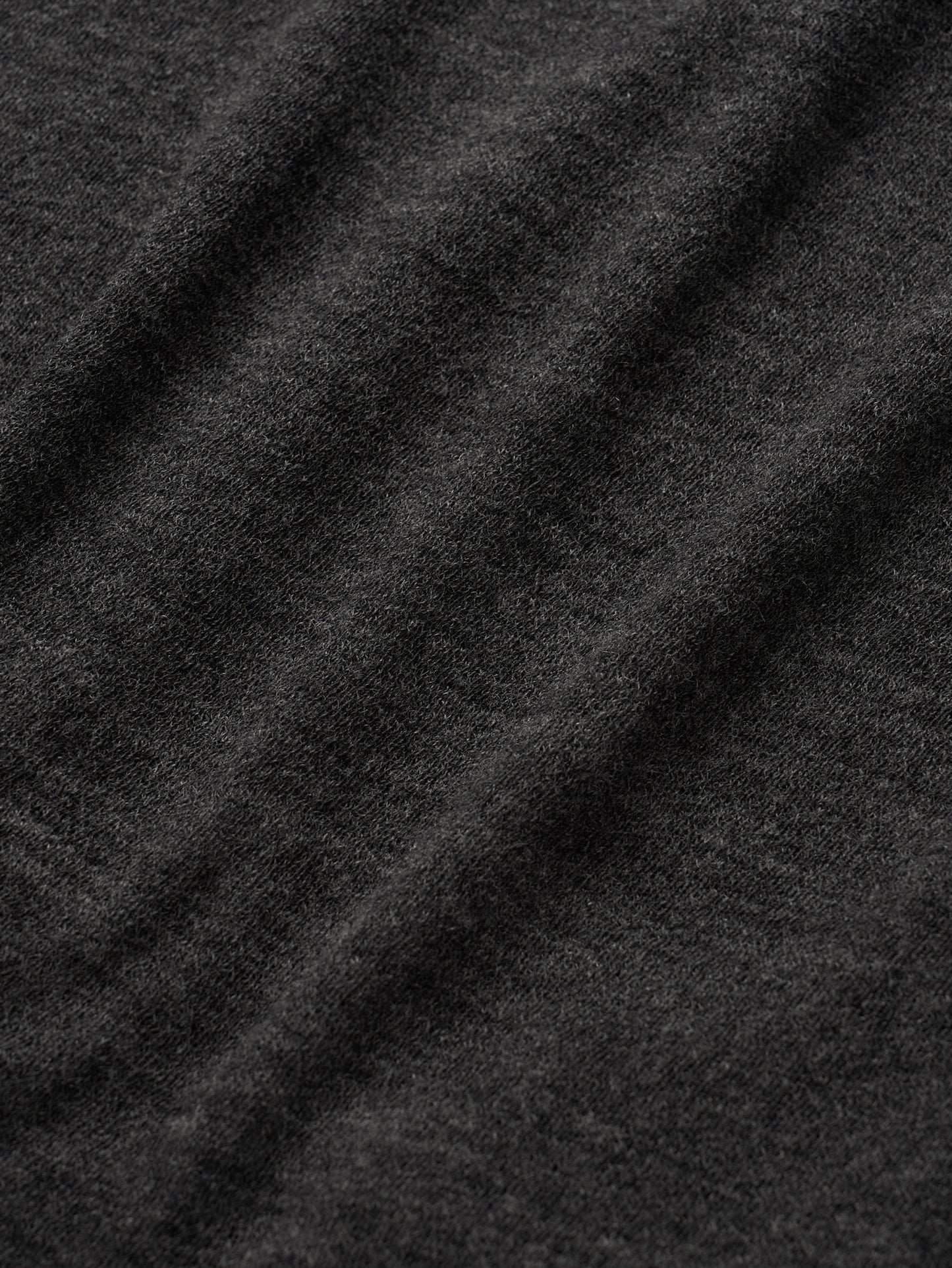 RUSTLE WOOL TURTLE TOP [ Blend Charcoal ]