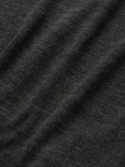 RUSTLE WOOL TURTLE TOP [ Blend Charcoal ]