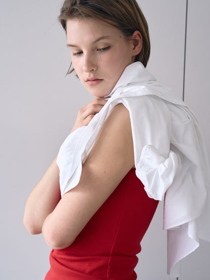 SOFT STRETCH SLEEVELESS [ Rouge ]