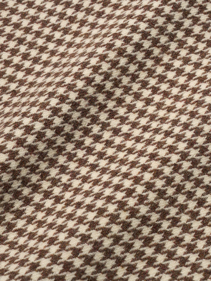 SHELBY COAT [ Brown Houndstooth Check Tweed ] 2nd pre-order