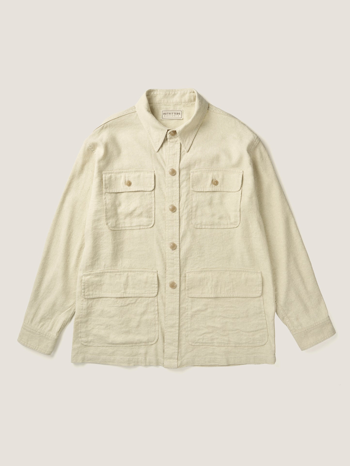 CAROLINE SILK LINEN JACKET [ Natural ]